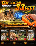 IZNiK Dog Bark Deterrent Device, 3X Ultrasonic Anti Barking, 6 Training Modes Barks No More Indoors Outdoors Behavior Co