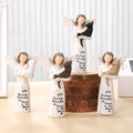 Cat Memorial Gifts, Cat Memorial Gifts for Loss of Cat, Pet Cat Remembrance Gifts, Hand-Painted Collectible Cat Angel Figurine Statue for Cat Lovers in Memory of Their Beloved Cat