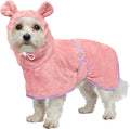 Dog Bathrobe Super Absorbent Towel Robe - Microfiber Bath Towels Fast Drying Coat for Dogs, Cute Dogs Clothes Adjustable