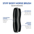 Wahl Professional Animal Equine Stiff Body Horse Brush, 858705, Black