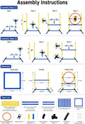 Dog Agility Equipment - Dog Obstacle Course Backyard Set - Puppy Agility Training Equipment Starter Kit with Adjustable 