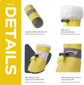 Dog Shoes for Winter Dogs Boots & Paw Protector Warm Pet Booties for Puppy with Reflective Strip Dog Snow Boots for Smal