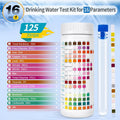 16 in 1 Water Test Kit with 125 Test Strips for Home Water Quality Testing