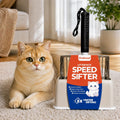 304 Stainless Steel Cat Litter Scoop-Metal Litter Scooper with Holder, Heavy Duty Litter Sifter, Kitty Litter Box Scoope