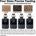 WiFi Fish Feeder for Aquarium Automatic Fish Feeder Automatic Dispenser, App Set Timer, Remote Control, USB Power, Suita