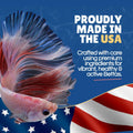Betta Boost Pops | High-Protein Betta Fish Food Pellets Made in USA | Marine & Insect Protein | Floating & Slow-Sinking 