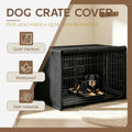 Dog Crate Cover Fit for 42 inches Wire Cage, 42L x 28W x 30H, Black