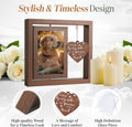 X-partner 4×6 Pet Memorial Photo Frame – Keepsake Remembrance Sympathy Gift for Loss of Dog or Cat – No Longer By My Side But Forever In My Heart – Loving Memory Picture Frame for Pets