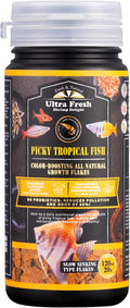 Ultra Fresh Tropical Fish Flakes Food, Color Boosting, All Natural, Complete Nutrition for Tropical Fish, Discus, Angelf