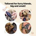 LUCKY TAIL Pet Nail Grinder for Dogs and Cats - Super Quiet and Low Vibration Electric Dog Nail Grinder with 2 LED Lights - USB Rechargeable and Cordless - 2 Speeds - Small to Large Pets - Dark Blue
