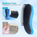 MAEELOU Small Dog Brush- Grooming Tool for Teddy, Yorkies, Maltese, Shih Tzu, Chihuahua - Puppy Hair Brush (Blue)