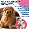 Flea & Tick Prevention for Dog and Cat, 500 Crunchy & Creamy Flea Chews+ Flea & Tick Support Drops - Skin & Coat Support
