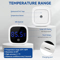 Rechargeable Digital Aquarium Water Thermometer with HD LED Screen, Display ±1℉, Fish Tank Decoration Accessories for Be