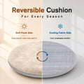Chumajor Cat Desk Bed - 360° Rotating & Adjustable, Supports 50 lbs, Soft Faux Fur with Dual-Sided Reversible Mat, Modern Indoor Cat Nest Furniture for Office Desks and Game Tables, Island Table