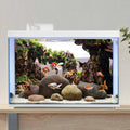 48x24 in Viewing Stone Aquarium Backdrop Riverbed Fish Tank Background