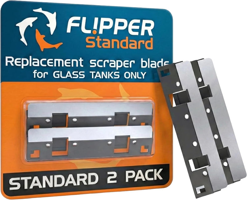 Flipper Standard Algae Scraper Replacement Blades, Stainless Steel 2 Pack
