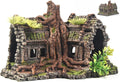 Aquarium Decorations Large Fish Tank Ornament Reptile House Shelter Decor Aquarium Hides with Betta Cave Temple Ruins Tr