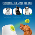 ALL FOR PAWS Automatic Dog Ball Launcher for Medium to Large Dogs, Interactive Tennis Ball Thrower, Rechargeable Dog Toy