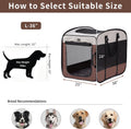 DONORO Dog Kennels and Crates for Medium Dogs, Portable Pop Up Indoor Pet Cage with Sturdy Wire Frame, Collapsible Trave