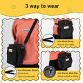 Dog Treat Pouch Open Top for Quick & Spill-Proof Access, Removable Pouch|Poop Bag Dispenser|3 Ways to Wear, Dog Treat Ba