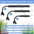 hygger 0.5-5 Gallon Nano Tank Mini Clip-on Aquarium Light with White Blue Red LEDs Fish Tank Lighting Built-in Timer 5 B