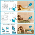 Hamster Water Bottle with Magnetic Holder, 3.4 oz Water Dispenser for Syrian Dwarf Hamster Mouse Rat Degu
