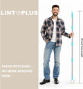 Heavy Duty Carpet Rake – 50" Ultra-Long Pet Hair Remover Tool by LINTPLUS, Deep Cleans Carpets, Rugs & Furniture | Durab