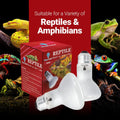 4 Pack 50-Watt Basking Light for Reptile - Heat Lamp Bulbs for Reptiles & Amphibians Broad Spectrum Reptile Light for Gl