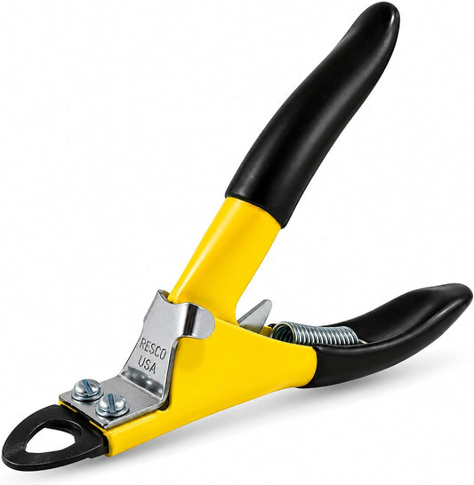 Resco Original Deluxe Dog Nail Clippers - Professional USA-Made Guillotine Trimmer - Heavy Duty Steel for Large Dogs - Yellow