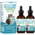 CPFK Natural Cat Care Drops Cat Health Supplement Drops Skin Itch Relief Shiny Coat with Omega-3 & Chicken Flavor Suitable for All Breeds of Cats 2 Fl Oz 2 Pack