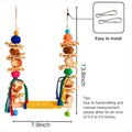 XLpeixin Bird Swings Toys for Parakeets Parrot,Natural Bird Perch Cage Hanging Chew Toys for Conures Budgerigars Finches Parrots Lovebirds and Small Medium Birds
