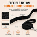 Loutep Dog Training Leash - Long Line for Recall & Obedience, Nylon Training Lead with Padded Handle, 15 ft / 20 ft / 30 ft / 50 ft / 100 ft - Long Leash for Dogs Outside, Small/Medium/Large