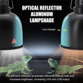 MECESOR Reptile Light Fixture, 2 Packs 5.5 Inch Deep Dome Lampshade, Reptile Heat Lamp Fixture with Separate Switches Fi