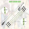 Exceptional 360 Anti-Tangle & No Pull 5-Way Dog Leash - 5 Handle & Reflective for Safety & Convenience (Green, Medium Do
