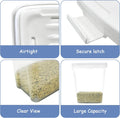 Newivi 2 Pcs Cat Litter Storage Container with Airtight Lid Cat Litter Storage Bin with Spout Sealable Heavy Duty Bucket
