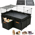 29 Panels Guinea Pig Cage Small Animal Playpen,42.5" x 28" x 28"
