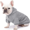 2 Pack Dog Hoodie Sweaters for Small Medium Dogs Warm Dog Clothes for Large Dogs Soft Waffle-Like Laminated Sweatshirt B