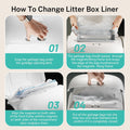 80 Count Waste Bags for Self-Cleaning Cat Litter Box, Cat Litter Box Liners