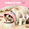 TBAMTBW Soft Cat Cone Collar Adjustable Elizabethan Recovery Collar for Cats Kittens After Surgery Foldable Neck Cone to Stop Licking (Pink,S)