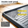 Dog Pee Pad Holder Tray, Fits for 22"x22", with Drain Ridges & Raised Edge