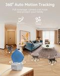 ZUMIMALL Pet Camera Indoor, 5G/2.4G WiFi Camera for Dog/Cat with Play Toy, 2K Pet Security Cameras with Phone App, 2-Way Talk, Auto Tracking, Pet/PIR/AI Detection, Privacy Protect, Alexa/ONVIF/Cloud