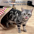Durable Kraft Paper Cat Tunnel Bag for Indoor Cats & Small Pets