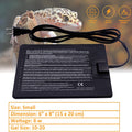 Aiicioo Reptile Heating Pad - 6x8Inch Hermit Crab Heater Heat Mat for Reptiles Snake Lizard Terrarium 8 Watt 2Pack