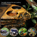 La La Pet®Magnetic Reptile Feeder Ledge with 4Pcs Cups Crested Gecko Feeding Bowls Removable Fruit Mud Basin for Bearded