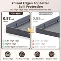 Dog Pee Pad Holder & Cat Litter Mat, L 34'' × 28'', Waterproof Floor Silicone Mat for Pets, Easy to Clean, Soft on Paws 