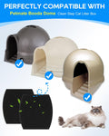 Cunina 2X Thicker Filter Compatible with Petmate Booda Dome Cat Litter Box Filter, Cat Litter Box Filters Replacement for Clean Step Dome Litter Boxes for Cats, 4 Pack