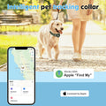 GPS Tracker for Dogs, 2 in 1 Smart Pet Collar (Only iOS), No Monthly Fee Waterproof Dog Collar with Real-time Tracking, Anti-Lost, 365-Day Long Battery GPS Tracker for All Sized Dogs(Locator Included)