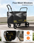 Heavy Duty Pet Stroller for Medium & Large Dogs with Ramp