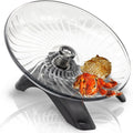 Hermit Crab Exercise Wheel - Silent Running Wheel for Crab Tank Accessories - Small Animal Wheel for Hamster Gerbils Hed
