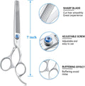 JASON Dog Grooming Thinning Scissors - 7" Trimming Blending Shears 50 Teeth